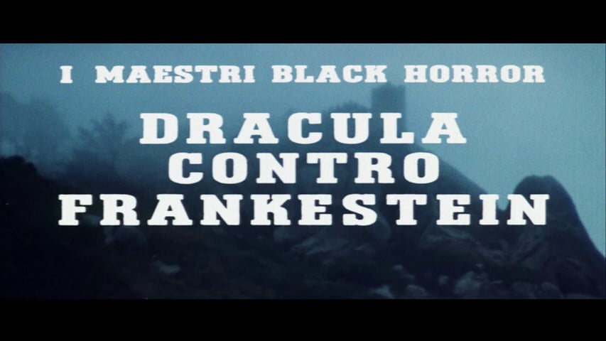 Dracula, Prisoner of Frankenstein title screen