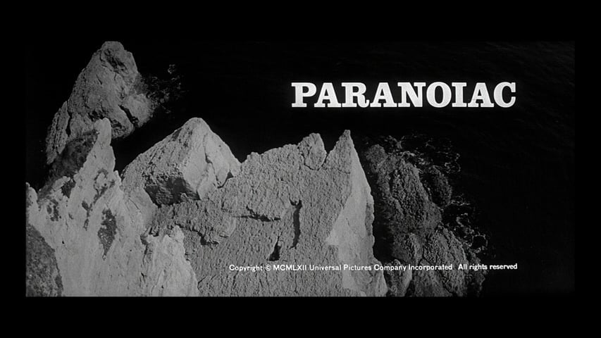 Paranoiac title screen