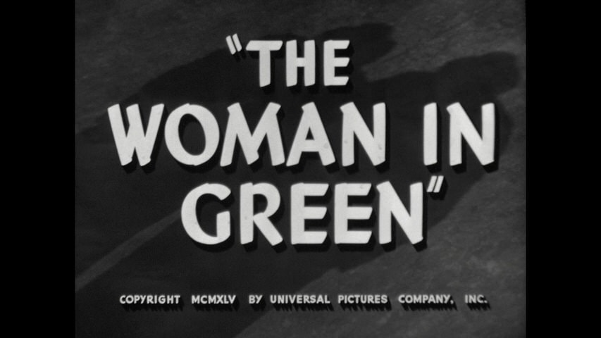 The Woman in Green title screen