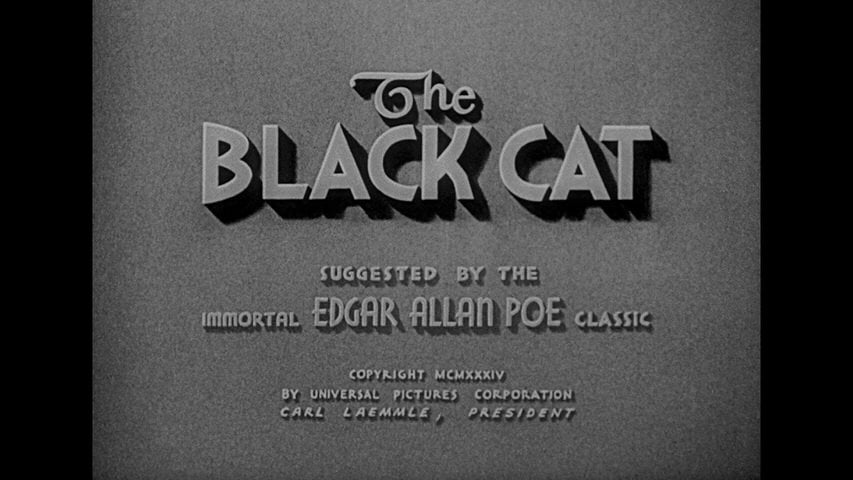 The Black Cat title screen