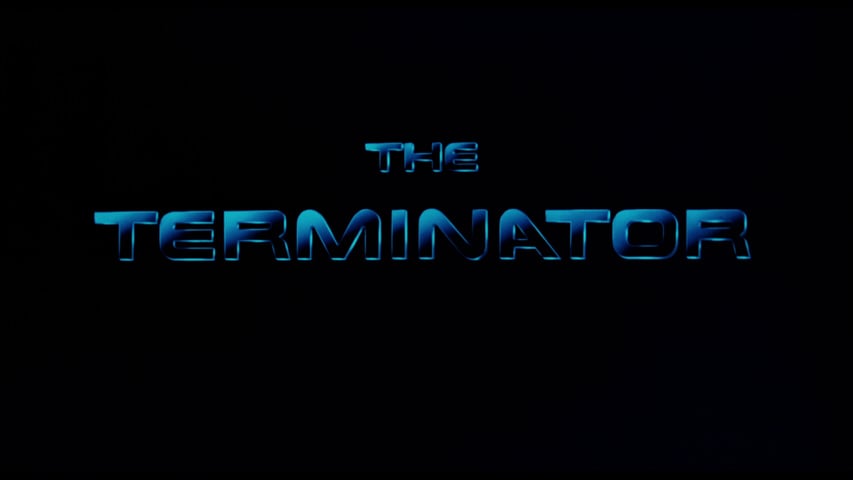 The Terminator title screen