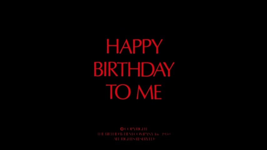 Happy Birthday to Me title screen