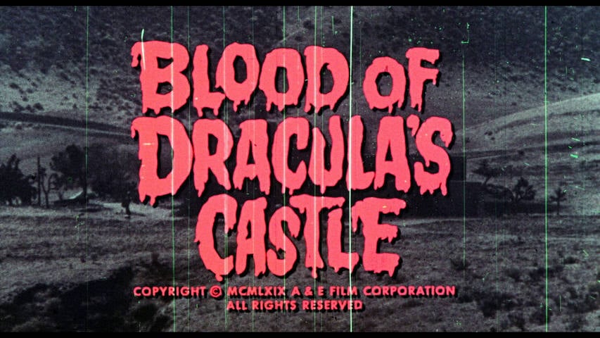 Blood of Dracula’s Castle title screen