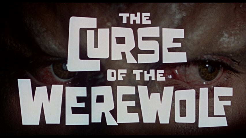 The Curse of the Werewolf title screen