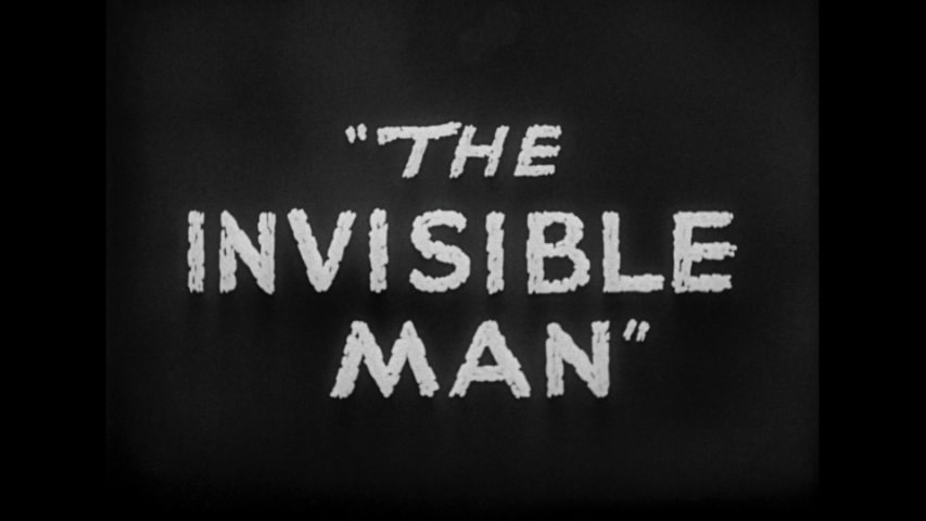 The Invisible Man title screen