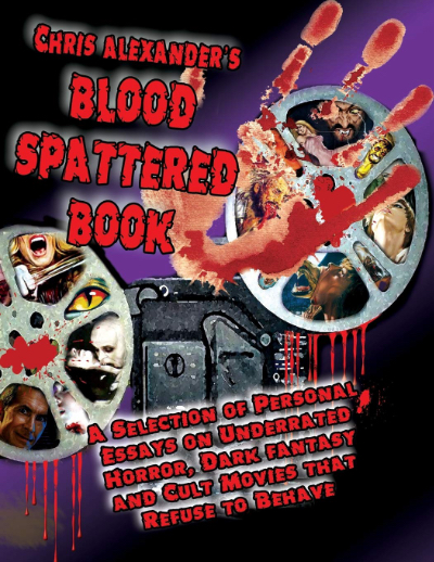 Book cover for Chris Alexander’s Blood Spattered Book