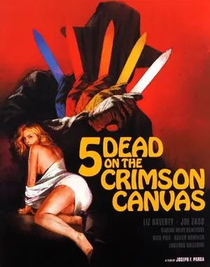 5 Dead on the Crimson Canvas poster